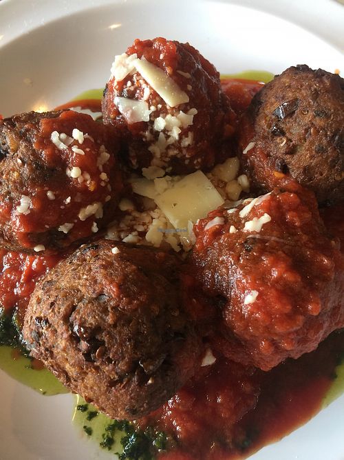 Eggplant Meatless Meatballs at Tiga's Artisan Pizzeria in Medford