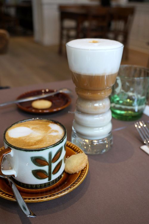 Latte Macchiato + Cappucino at Recollets in Antwerpen