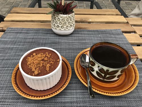 Vegan tiramisu !  at Recollets in Antwerpen