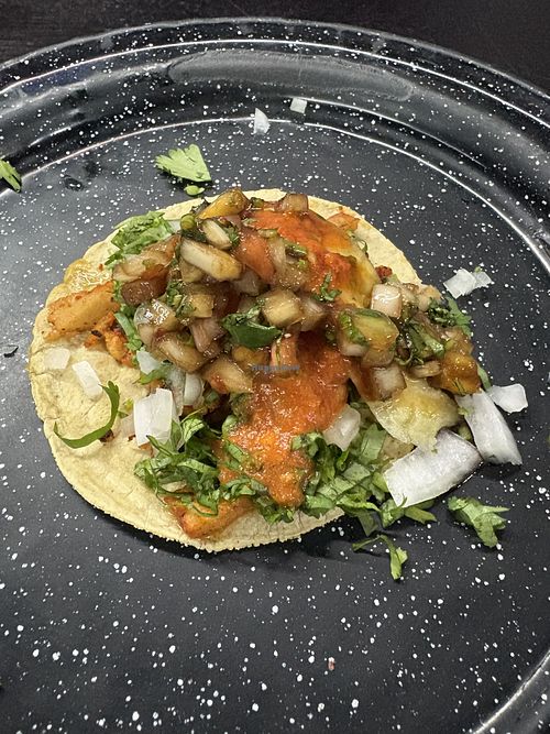 Al pastor  at Por Siempre Vegana Vol II in Mexico City