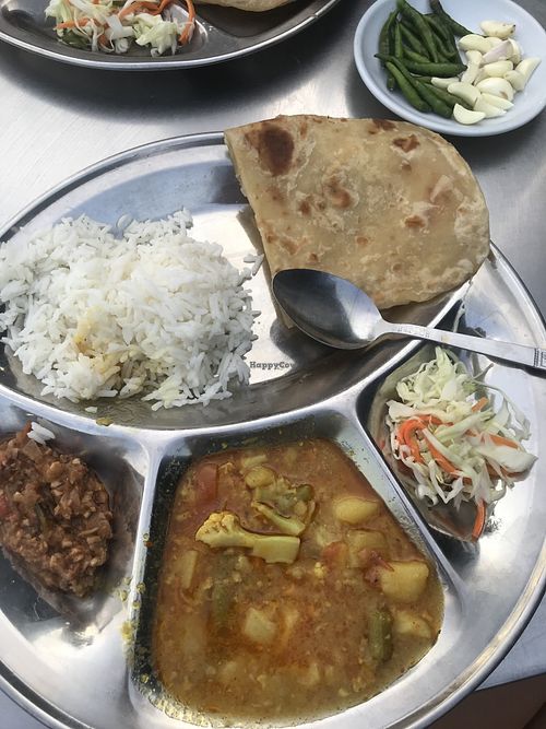 Tasty meal! Have no choice in what to order but very tasty at Lakshmi Nepali Restaurant in Hsipaw