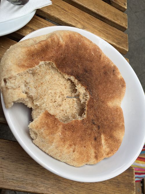 Wholemeal pitta bread free! at Hummus Bar - Hollan Erno in Budapest