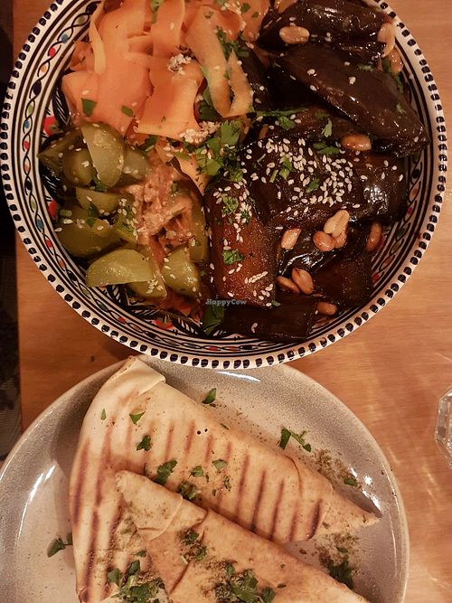 Aubergine in sesame oil at Falla in Gdynia