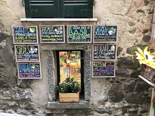   at Alberto Gelateria in Corniglia