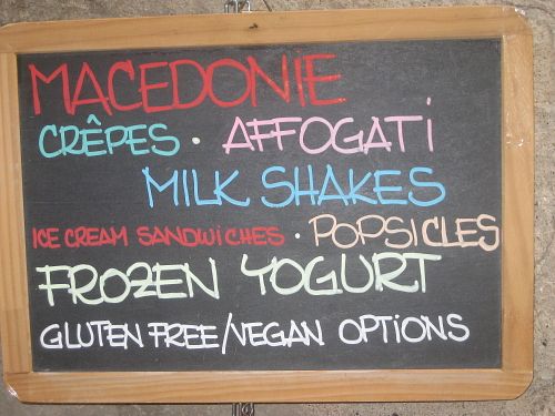 Vegan options! at Alberto Gelateria in Corniglia