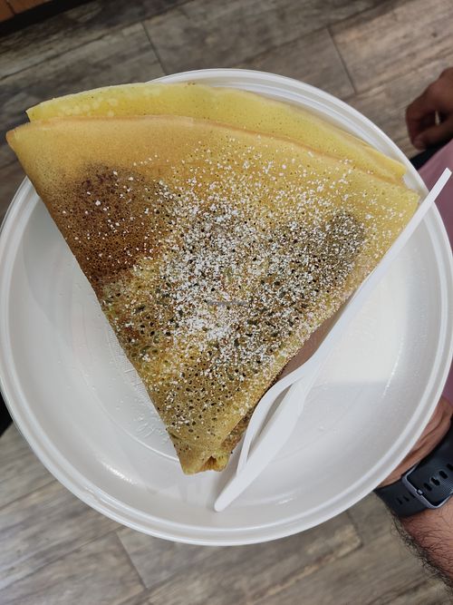 Vegan crepe with chocolate and hazelnut cream at 5 Terre in Manarola