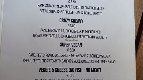 Super Vegan! at Lunch Box in Vernazza