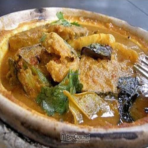 Vegetarian Claypot Assam Fish at Luo Han Vegetarian Health Food in Central Singapore