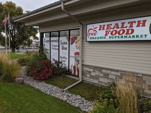 Store front. The door is around the corner. at TNS Health Food in Cobourg