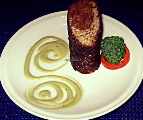 Plato at La Reforma Restaurante Vegetariano in Paipa