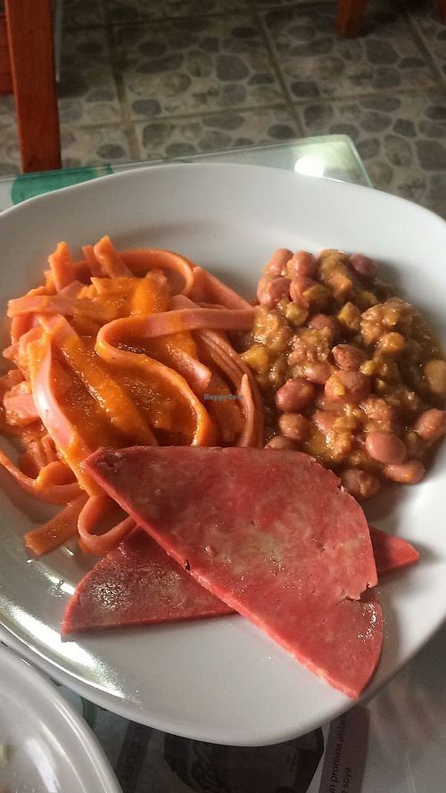 Plato at La Reforma Restaurante Vegetariano in Paipa