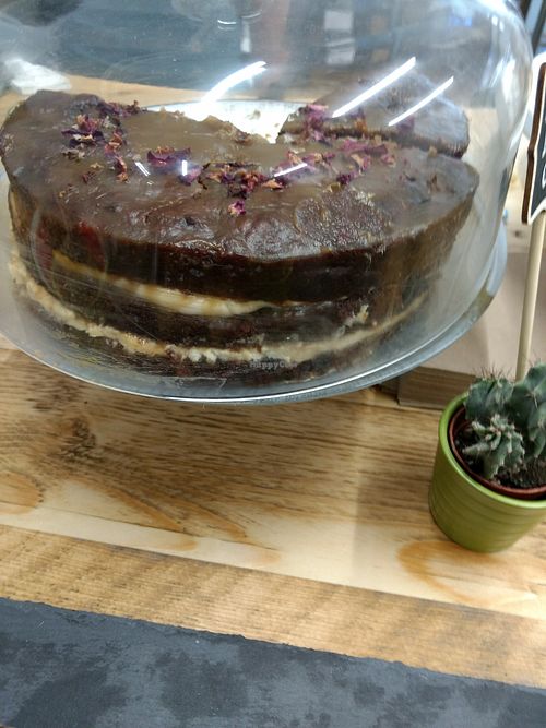 cake at The Herbivore Kitchen in Edinburgh