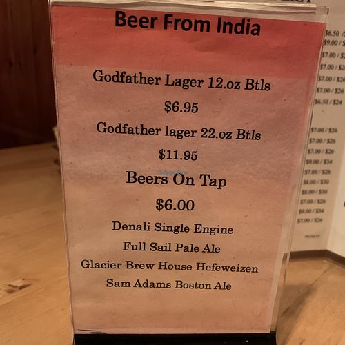 Beer at Bombay Deluxe in Anchorage