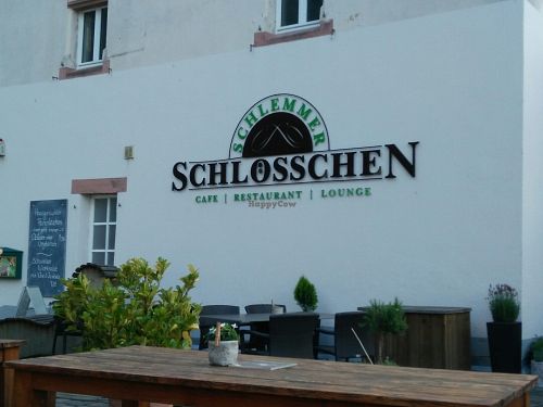 signage at Schlosschen in Traben Trarbach