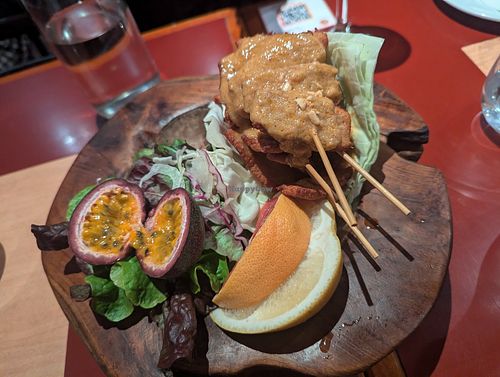 Chicken satay at Ummarin Thai in Randwick