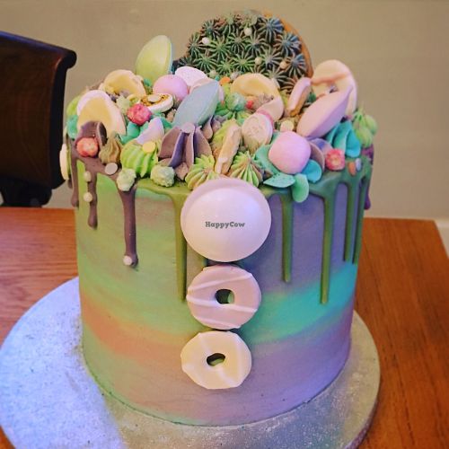 salted caramel, tasted just as good as it looks! at Vic's Vegan Bakes in Hereford