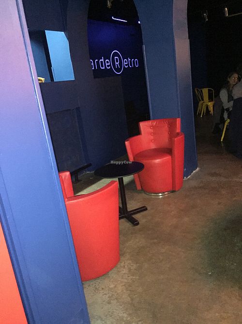 Seating  at Bar de Retro in Barcelona