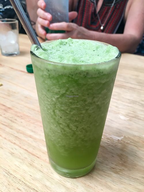 Citrus basil lemonade  at Cafe Stepping Stone in Cartagena