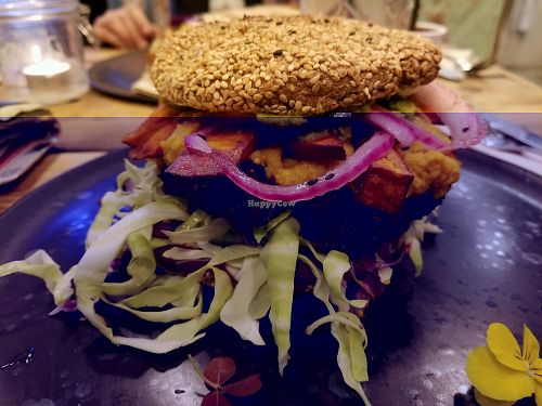 burger at The Organic Boho in Copenhagen