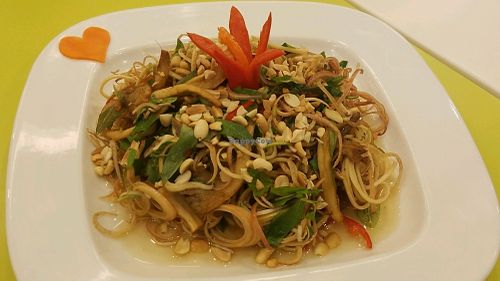 banana flower salad at Loving Hut - Hoa Dang in Ho Chi Minh City