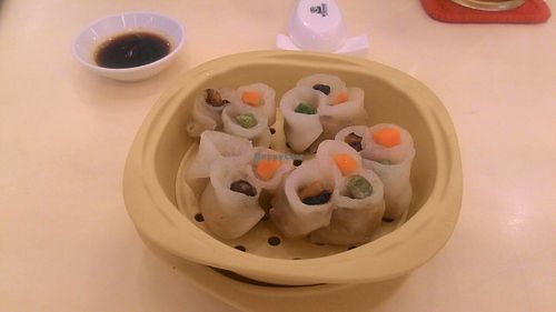 Steamed dumplings at Loving Hut - Hoa Dang in Ho Chi Minh City