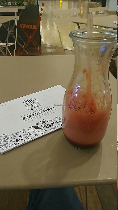 fresh juices at PUR etc - Place des Halles in Strasbourg
