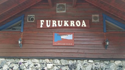 signage at Flamsbrygga in Flaam