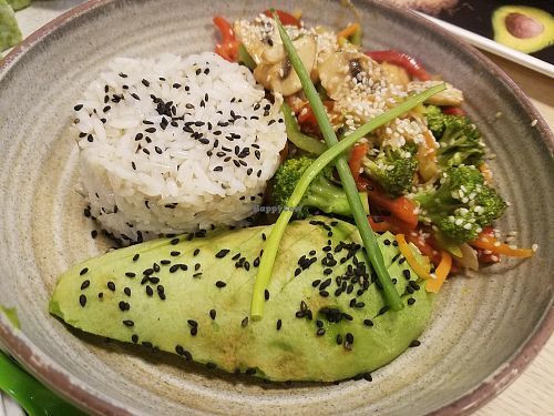 Stir fry vegetarian at Pezetarian in Cartagena