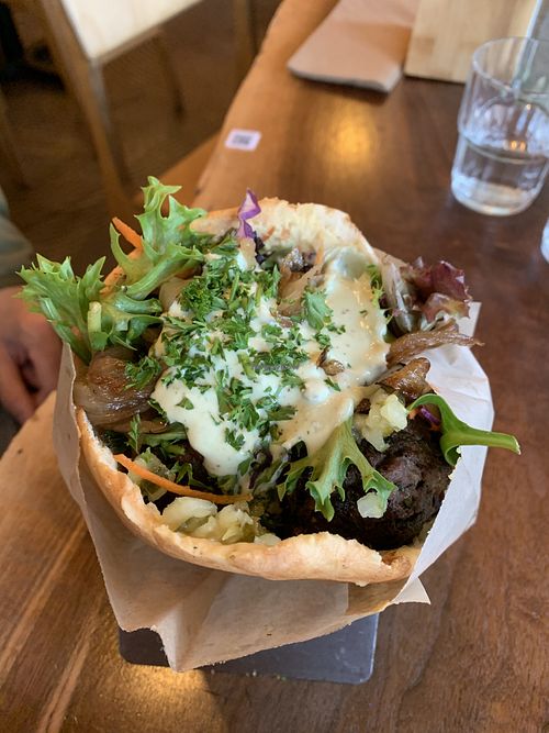 Chickebab   at Chickpea Restaurant in Vancouver