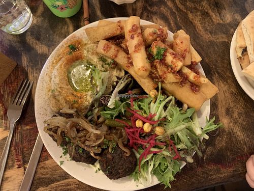   at Chickpea Restaurant in Vancouver