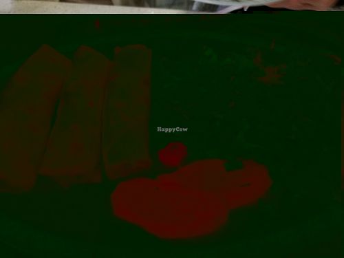 spring roll.and seaweed statters at To Be Vegetarian Blackburn in Blackburn