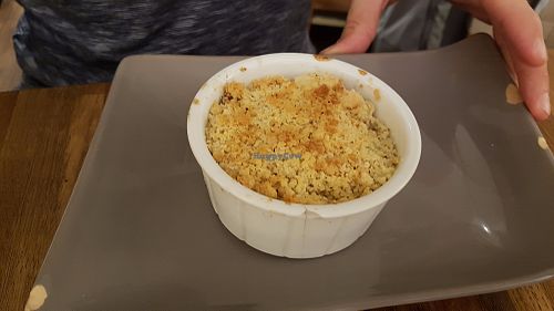 Crumble pear-chocolate at Yggdrasil - Les Comptoirs Argot in Toulouse