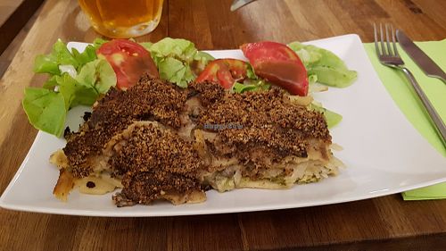 Vegan lasagna at Yggdrasil - Les Comptoirs Argot in Toulouse