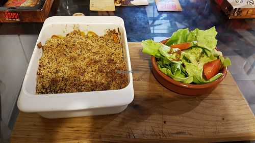 Vegetable crumble at Yggdrasil - Les Comptoirs Argot in Toulouse