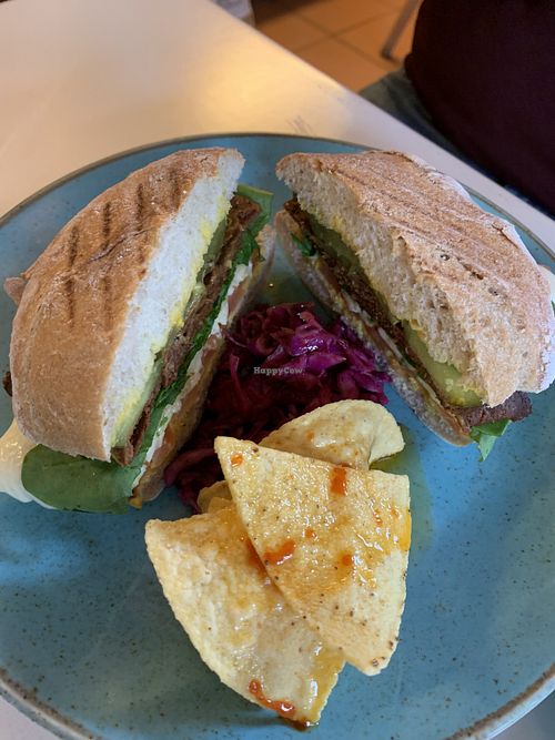 Not meat sandwich at The Green Wood Café in Telford
