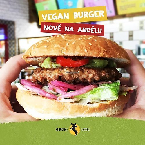 burger at Burrito Loco - Stefanikova in Prague