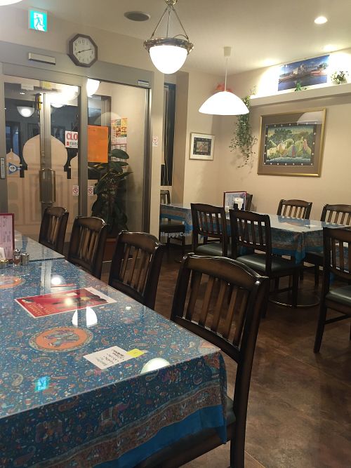 Inside restaurant at Tandoor Indian Restaurant in Higashihiroshima