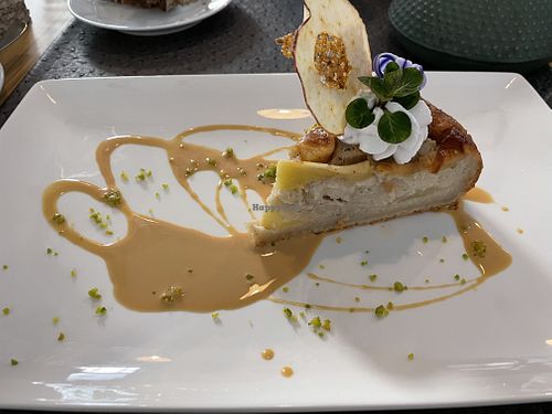 Apple tart with calvados caramel sauce  at Annadata in Saint-malo