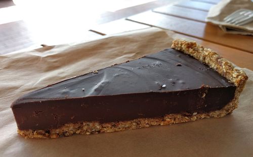 Choclate Tart at Sustain Vegetarian Takeaways in Rotorua