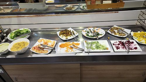 fresh and mostly raw side of buffet. i loved this at Edi Sabor Natural in Manaus