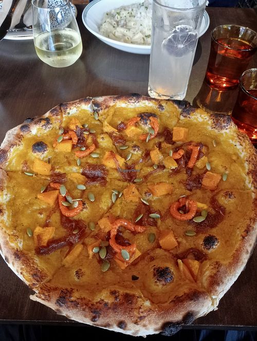 Zucca pizza at The Basement on Market St in Newcastle