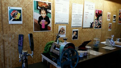 counter inside at Farmacy Health Bar in Lahaina