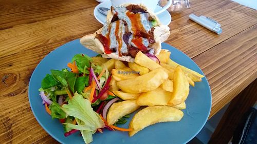 Seitan kebab at Vegan All Sorts in Saltaire