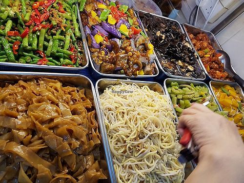 buffet spread at Crystal Vegetarian - Blk 408 AMK in Northeast Singapore