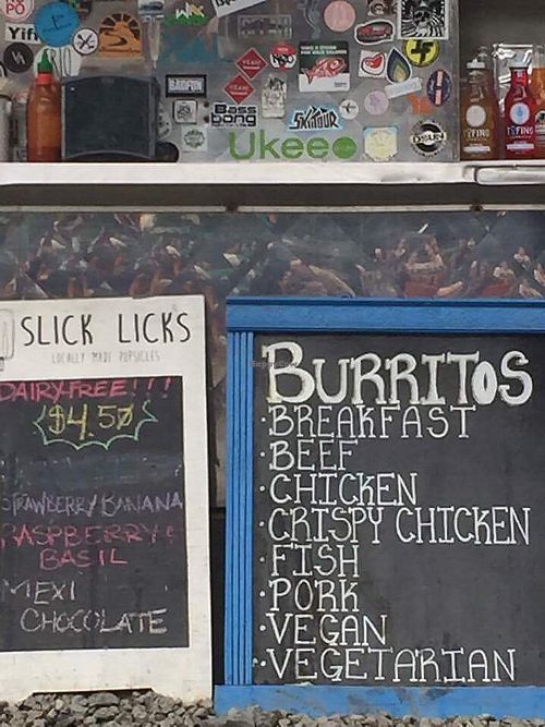 burrito options include vegan one at Tacofino - Food Truck in Tofino