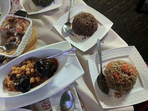 Variety of grain and legume dishes - delicious at El Galil in Amirim