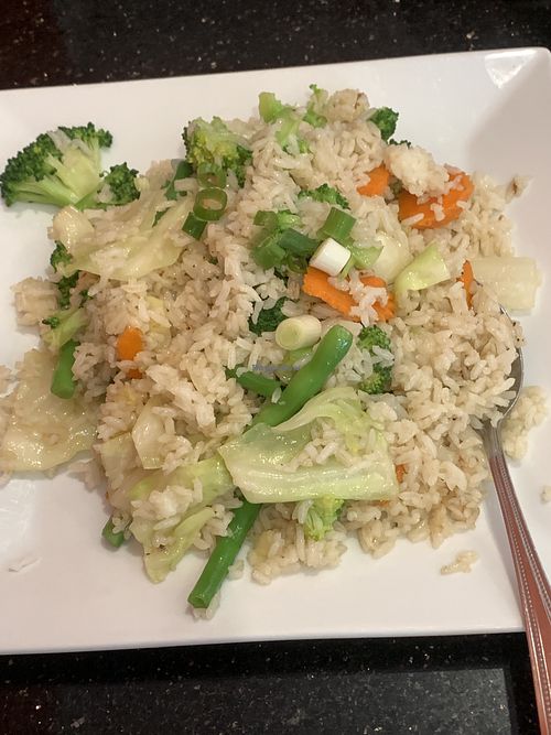 Vegetable fried rice at Thai Orchid in Banning