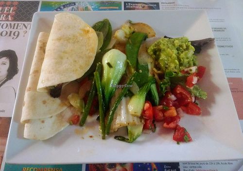 Vegan Fajita at Puerta del Sol in Evian-les-bains