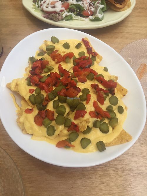 Vegan Nachos!  at Himalaya in Torre Del Mar