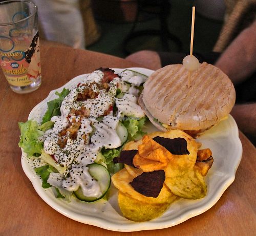 Burger.  at Himalaya in Torre Del Mar